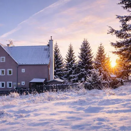 Forest House Near Klinovec With 5 Independent * Kovářská